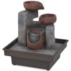 Hommoo Fontana Da Interni Con Luce A LED In Poliresina VD09997 -Armonia Decor 26502707 4