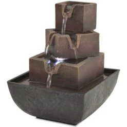 Hommoo Fontana Da Interni Con Luce A LED In Poliresina VD09998