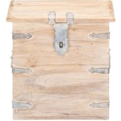 Baule 40x40x40 Cm In Legno Massello Di Acacia VidaXL 10 Baule 40x40x40 Cm In Legno Massello Di Acacia VidaXL -Armonia Decor 26776330 4