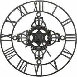 Orologio Da Parete Argento 78 Cm In Metallo VidaXL -Armonia Decor 26861814 4