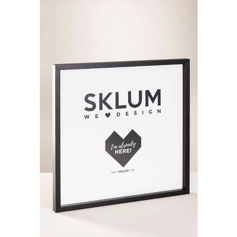 SKLUM Cornice Per Foto In Legno Nupur 50 X 50 Cm Nero Liscio 4 SKLUM Cornice Per Foto In Legno Nupur 50 X 50 Cm Nero Liscio - immagine 2