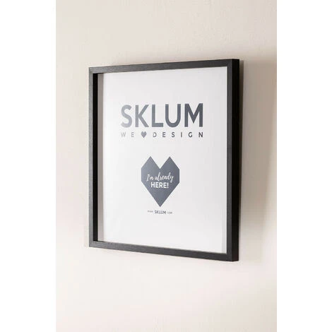 SKLUM Cornice Per Foto In Legno Nupur 50 X 50 Cm Nero Liscio 5 SKLUM Cornice Per Foto In Legno Nupur 50 X 50 Cm Nero Liscio - immagine 3