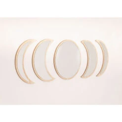 SKLUM Specchi Da Parete In Legno 5 Pezzi Estel Legno Naturale -Armonia Decor 28185702 3