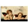 RAFFAELLO SANZIO Angeli - Quadro Stampa Su Tela Montata Su Telaio In Legno 128X70cm -Armonia Decor 29084136 1