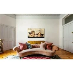 RAFFAELLO SANZIO Angeli - Quadro Stampa Su Tela Montata Su Telaio In Legno 128X70cm -Armonia Decor 29084136 3