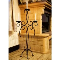 DanDiBo Supporto-Candele Artus In Ferro Battuto 21216 Candelabro Porta Candeliere Metallo