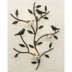 Porta Luci A Parete 131002 Porta Candele In Metallo 57cm Luci A Parete Porta Candele -Armonia Decor 29309102 5