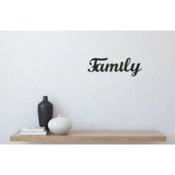 Decorazione In Metallo Family - Wall Art Muro - Citazioni - Famiglia - Per Soggiorno, Camera - Nero In Acciaio, 50 X 0,15 X 18 Cm 11 Decorazione In Metallo Family - Wall Art Muro - Citazioni - Famiglia - Per Soggiorno, Camera - Nero In Acciaio, 50 X 0,15 X 18 Cm -Armonia Decor 29552999 5