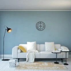 Orologio Wall Da Parete - Per Soggiorno, Cucina - Nero In Acciaio, 50 X 0,2 X 50 Cm -Armonia Decor 29553154 3