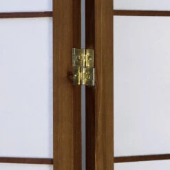 Paravento Giapponese Shoji In Legno Marrone Scuro Di 3 Pannelli -Armonia Decor 29975613 3