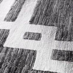 Tappeto Design Moderno Salotto Grigio Pelo Corto Double GRI004 Dimensione: 60 X 110 -Armonia Decor 30316695 3