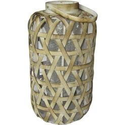 LANTERNA BAMBU' INTRECCIATO-3 MISURE- - Cm. 30x30x69 -Armonia Decor 31655947 4