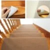 Tappetino Per Scale In Poliestere Marrone | Set Di 15 Pcs | 65x25cm -Armonia Decor 31765412 1