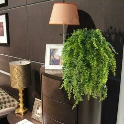 Felce Piante Artificiali Piante Pensili Piante Verdi Artificiali Piante Di Plastica Per Balcone Esterno Matrimonio In Vaso Decorazione Da Giardino 2 Pezzi -Armonia Decor 31782622 5