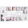 Relaxdays Cornice 10 Foto Family, Portafoto Multiplo Da Parete, HLP: 36,5 X 72 X 2 Cm, Decorazione Salotto, Bianco