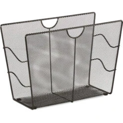 Relaxdays Portariviste Mesh Cesto Portadepliant Da Terra Metallo Portagiornali HLP HBT 27 X 39 X 17 Cm, Nero -Armonia Decor 31793636 5