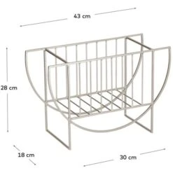 Kave Home - Portariviste Aubrey Argento -Armonia Decor 31830203 3