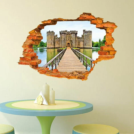 Sticker Adesivo 3D - Castello 4 Sticker Adesivo 3D - Castello - immagine 2