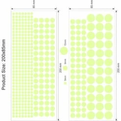 435 Dots Moon And Stars Glow In The Dark Glowing Fluorescent Wall Stickers Adesivo A Soffitto Per Baby Nursery Decor -Armonia Decor 33181361 3