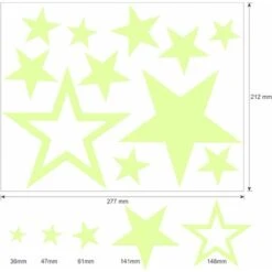 435 Dots Moon And Stars Glow In The Dark Glowing Fluorescent Wall Stickers Adesivo A Soffitto Per Baby Nursery Decor -Armonia Decor 33181361 4