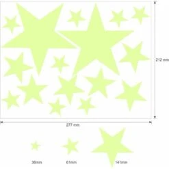 435 Dots Moon And Stars Glow In The Dark Glowing Fluorescent Wall Stickers Adesivo A Soffitto Per Baby Nursery Decor -Armonia Decor 33181361 5