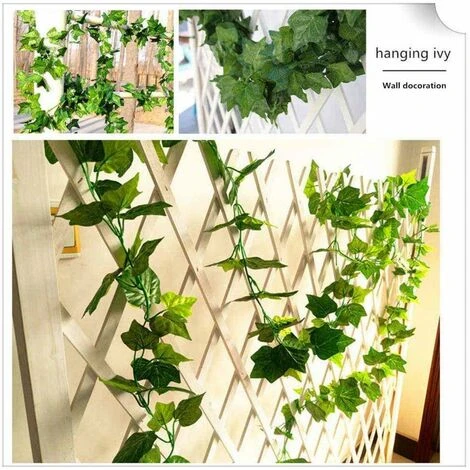 Piante Pendenti Artificiali, Foglie Di Edera Finte Ghirlanda Regali Giardino Per Feste Decorazioni Per La Casa Da Parete Per Matrimoni 12 Pezzi Edera 6 Piante Pendenti Artificiali, Foglie Di Edera Finte Ghirlanda Regali Giardino Per Feste Decorazioni Per La Casa Da Parete Per Matrimoni 12 Pezzi Edera - immagine 4