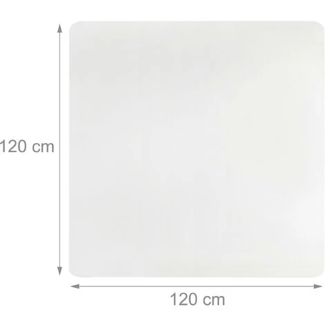 Relaxdays Tappeto Salvapavimento, Protezione Pavimento Laminato, Parquet, Moquette, Antiscivolo, 120x120 Cm, Trasparente 6 Relaxdays Tappeto Salvapavimento, Protezione Pavimento Laminato, Parquet, Moquette, Antiscivolo, 120x120 Cm, Trasparente - immagine 4