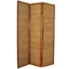 Paravento In Legno Marrone Bambù Di 3 Pannelli 2 Paravento In Legno Marrone Bambù Di 3 Pannelli -Armonia Decor 33919418 1