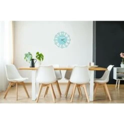 PANTONE Orologio Lens - Decorazione Da Parete, Rotondo - Da Soggiorno, Cucina, Ufficio - Azzurro, Bianco In Metallo, 40 X 0,15 X 40 Cm -Armonia Decor 33972086 4