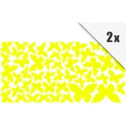 Adesivi Murali Fluorescenti - Set Di 100 Farfalle Luminose Dimensione LxH: 21cm X 21cm -Armonia Decor 34227213 4