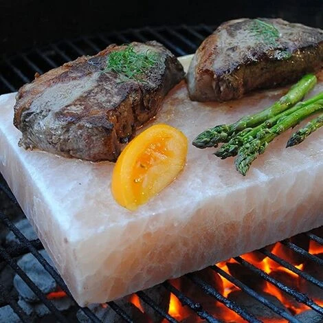 Piastra Da Cottura Di Sale Himalayano Rosa Naturale 4,5Kg 20x30cm Con Manici LedLedITALIA 5 Piastra Da Cottura Di Sale Himalayano Rosa Naturale 4,5Kg 20x30cm Con Manici LedLedITALIA - immagine 3