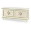 Cassapanca 120 Cm In Legno Con Piedi A Cipolla Bianco Con Decori 1 Cassapanca 120 Cm In Legno Con Piedi A Cipolla Bianco Con Decori -Armonia Decor 34328151 1