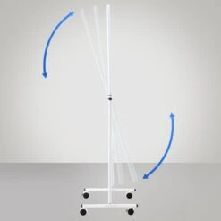 Specchio A Figura Intera Medusa Con Ruote Bianco -Armonia Decor 34601769 4