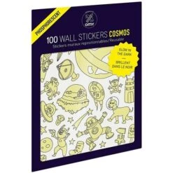 MORONI GOMMA STICKERS DA MURO FLUORESCENTI COSMO DECORAZIONI CASA
