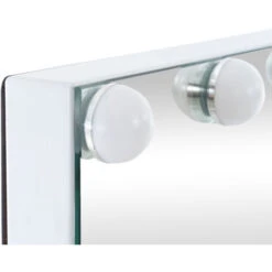 Specchio Per Trucco Con Luci Murrieta Bianco -Armonia Decor 35223582 5