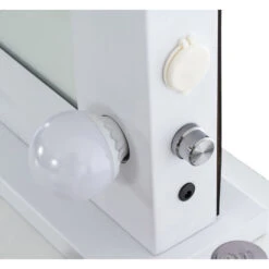 Specchio Per Trucco Con Luci Visalia Bianco -Armonia Decor 35399385 4