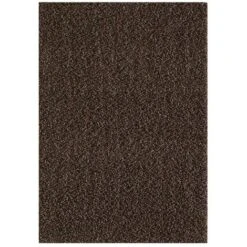 Tapete Shaggy Pelos Longos 60x110cm Polipropilene Marrone -Armonia Decor 35482023 3