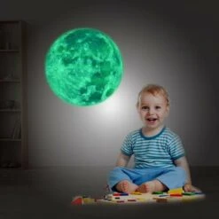 SOEKAVIA Adesivi Murali Adesivi Luminosi Autoadesivi 435 / Adesivi Luminosi Punti Luminosi E Luna 30cm Per Camerette Cielo Stellato Stelle Luminose E Adesivi Luminosi Fluorescenti Ad Alta Luminosità -Armonia Decor 35821565 5