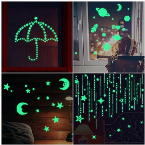 SOEKAVIA Leuchtsticker Adesivi Murali Autoadesivi Con Stelle Luminose, 508 Pezzi Di Stelle Luminose Punti E Decalcomanie Da Parete Luna Decalcomanie Da Parete Fai Da Te Per Ragazzi, Ragazze, Camerette 4 SOEKAVIA Leuchtsticker Adesivi Murali Autoadesivi Con Stelle Luminose, 508 Pezzi Di Stelle Luminose Punti E Decalcomanie Da Parete Luna Decalcomanie Da Parete Fai Da Te Per Ragazzi, Ragazze, Camerette - immagine 2