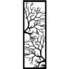 Decorazione In Metallo Albero - Natura - Wall Art, Muro - Da Soggiorno, Camera - Nero In Metallo, 40 X 0,15 X 115 Cm -Armonia Decor 36605465 1