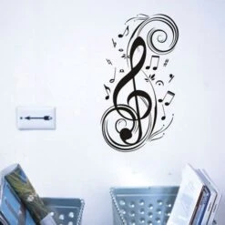 SOEKAVIA Adesivi Murali Creativi Adesivi Murali Per La Decorazione Della Casa Adesivi Murali Per Soggiorno Design Camera Da Letto Decorazioni Fai Da Te Adesivi In ​​PVC Note Musicali Adesivo 73 43 Cm -Armonia Decor 36735029 3