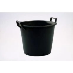 Mastello Con Manici 55/50x48H Nero LT 75 VASO CON MANICI PER PIANTE DIAMETRO 55CM