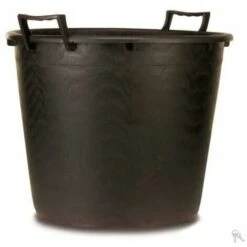 MASTELLO CON MANICI 60X55X51 NERO LT 100 VASO CON MANICI PER PIANTE DIAMETRO 60cm