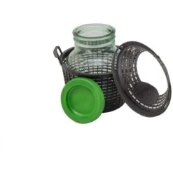 Damigiana In Vetro A Bocca Larga Per Vino, Infusi E Distillati Di Qualsiasi Genere -5 L