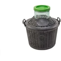 Damigiana In Vetro A Bocca Larga Per Vino, Infusi E Distillati Di Qualsiasi Genere -5 L -Armonia Decor 37483819 3