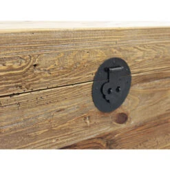 Baule In Legno Di Pino Riciclato Di Design Moderno In Legno Invecchiato Pezzo Unico Cm 130x48x45 H -Armonia Decor 37962693 5