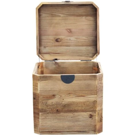 Baule In Legno Di Pino Riciclato Di Design Moderno In Legno Invecchiato Pezzo Unico Cm 52x48x55 H 6 Baule In Legno Di Pino Riciclato Di Design Moderno In Legno Invecchiato Pezzo Unico Cm 52x48x55 H - immagine 4