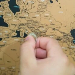 Mappa Del Mondo Mappamondo Da Grattare Cartina Geografica Viaggia Vacanza Poster -Armonia Decor 38060681 3