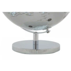 Dmora Mappamondo Decorativo, Plastica E Ferro, Colore Argento, Misure: 25 X 25 X 34 Cm, Con Imballo Rinforzato -Armonia Decor 38269856 4