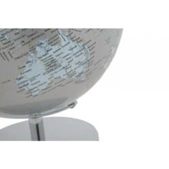 Dmora Mappamondo Decorativo, Plastica E Ferro, Colore Argento, Misure: 25 X 25 X 34 Cm, Con Imballo Rinforzato -Armonia Decor 38269856 5